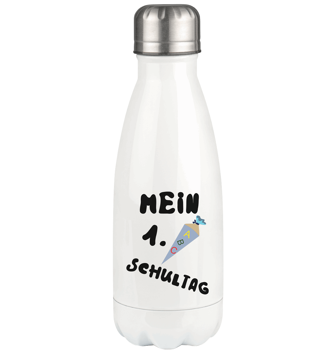 1. Schultag, Einschulung, Zuckettüte - Thermoflasche 350ml