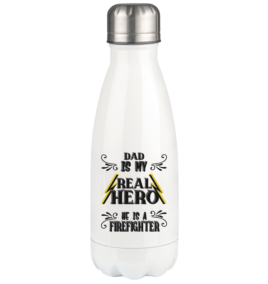 My Real Hero, Firefighter Dad - Thermoflasche 350ml