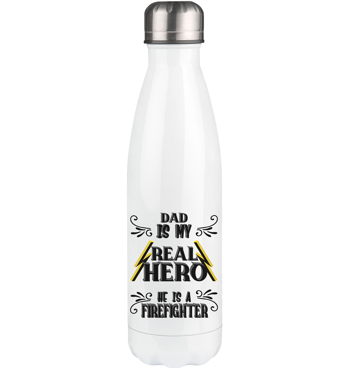 My Real Hero, Firefighter Dad - Thermoflasche 500ml