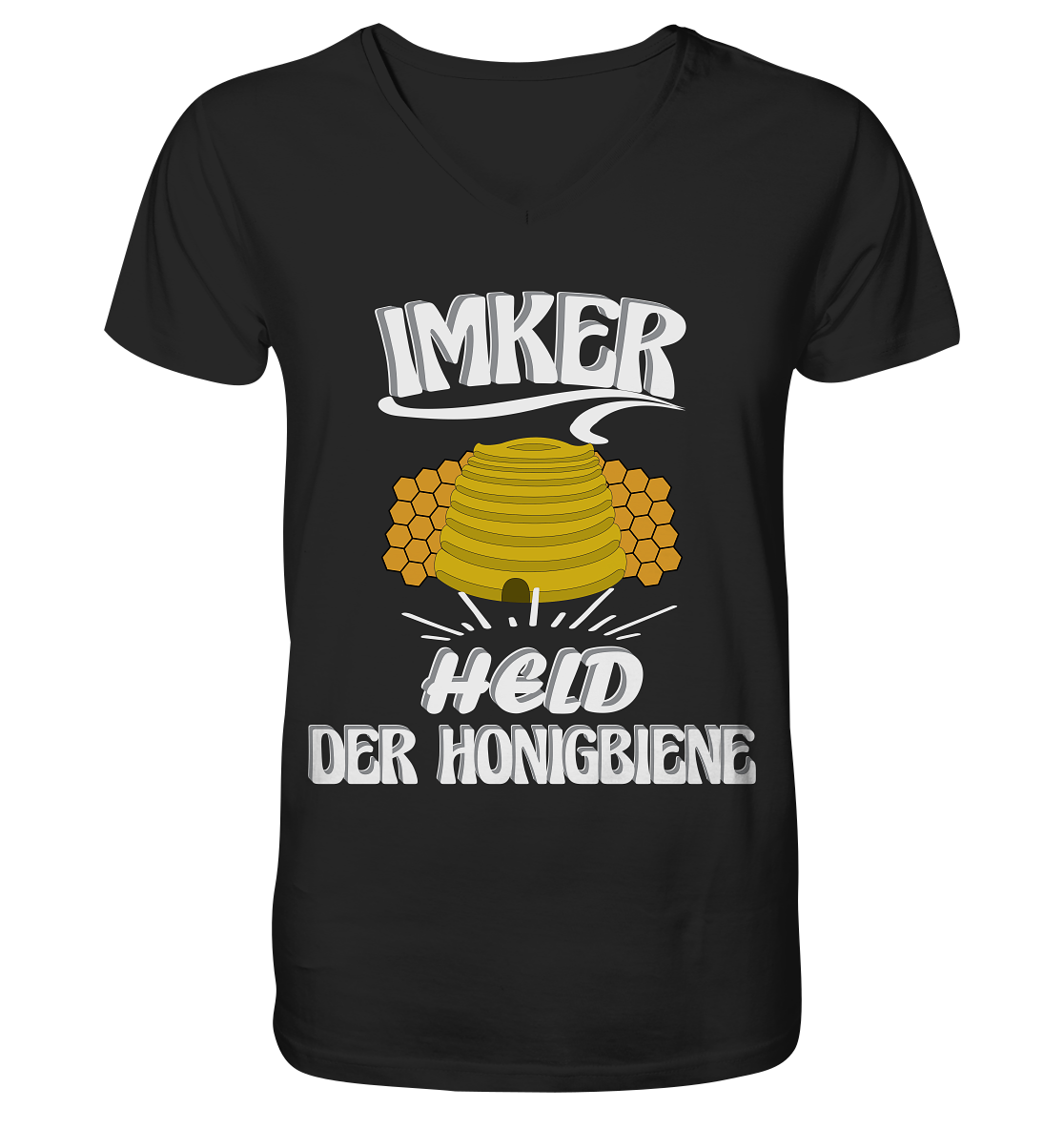 Imker, Bienen, Honig - Eine Magie, Imkerei, Wunder der Natur - V-Neck Shirt