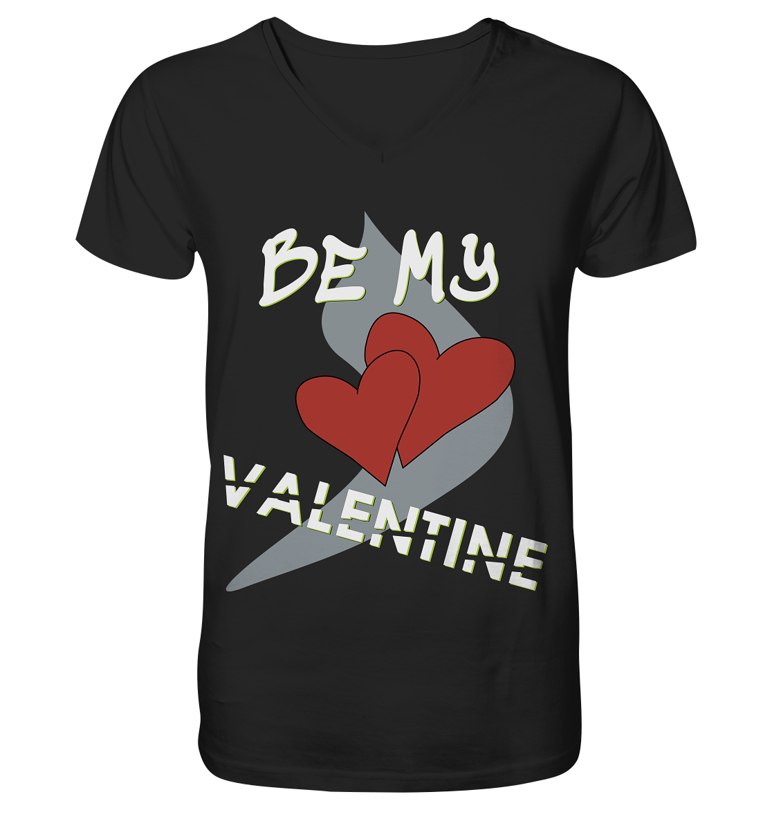 Valentinstag 14. Februar - V-Neck Shirt