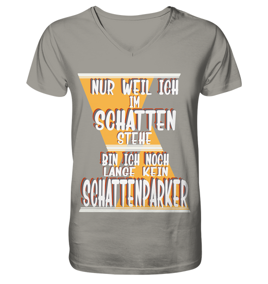 Schattenparker, mein Statement, Helles Design - V-Neck Shirt