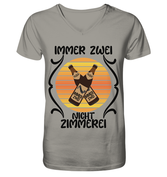 Immer Zwei, Nicht Zimmerei, witziges für den Alltag - V-Neck Shirt