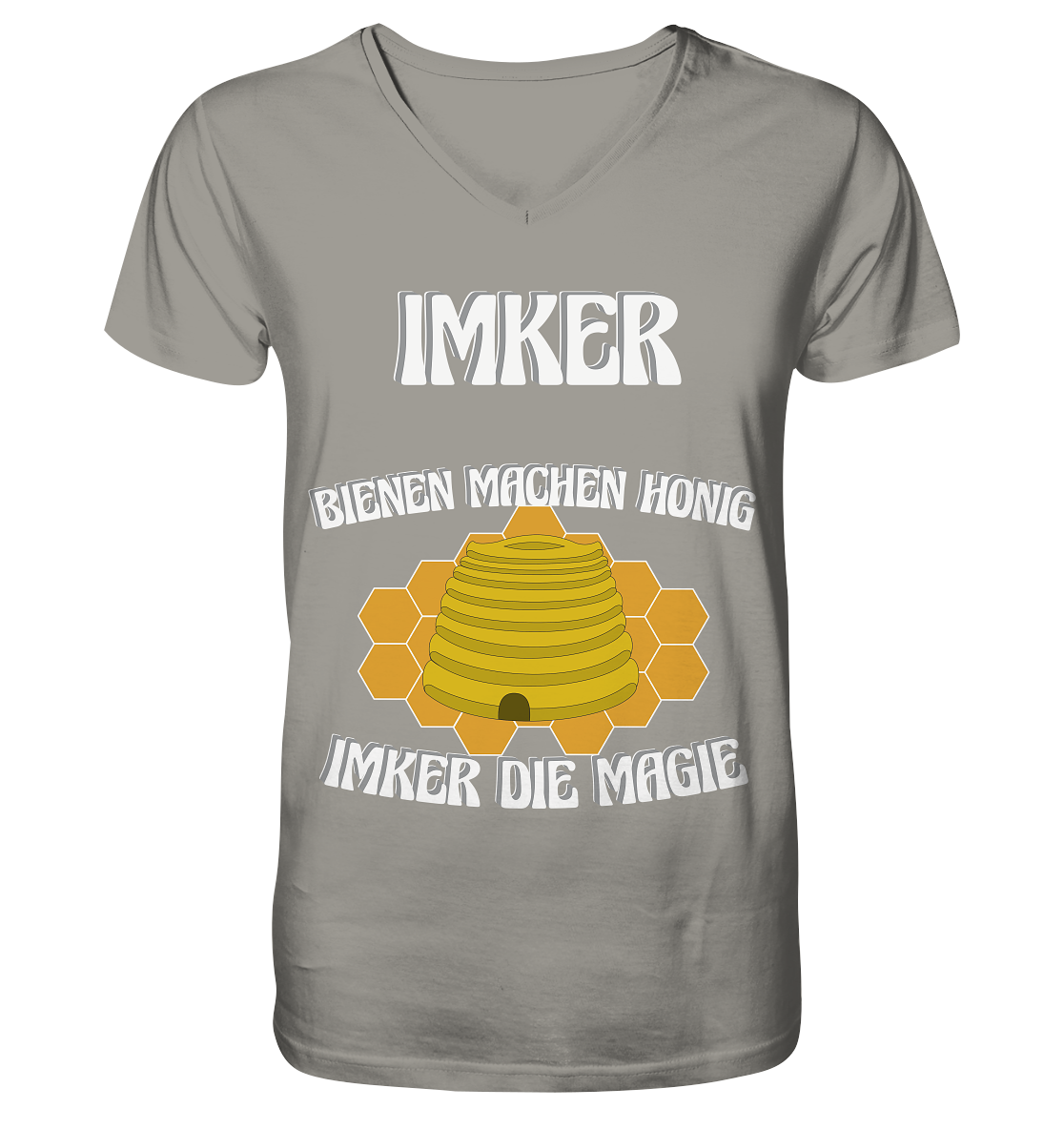 Imker, Bienen, Honig - Eine Magie, Imkerei, Wunder - V-Neck Shirt