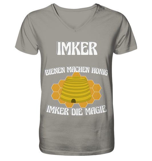 Imker, Bienen, Honig - Eine Magie, Imkerei, Wunder - V-Neck Shirt