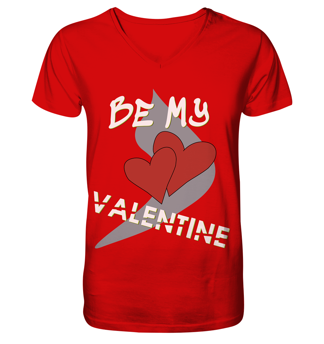 Valentinstag 14. Februar - V-Neck Shirt