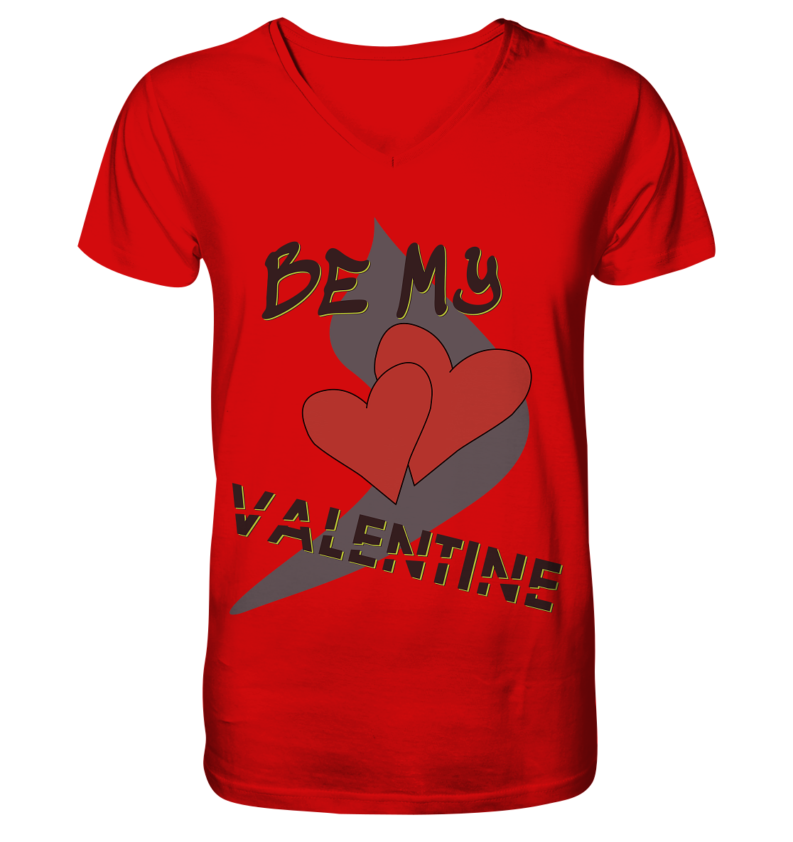 Be my Valentine, Valentinstag, 14. Februar - V-Neck Shirt