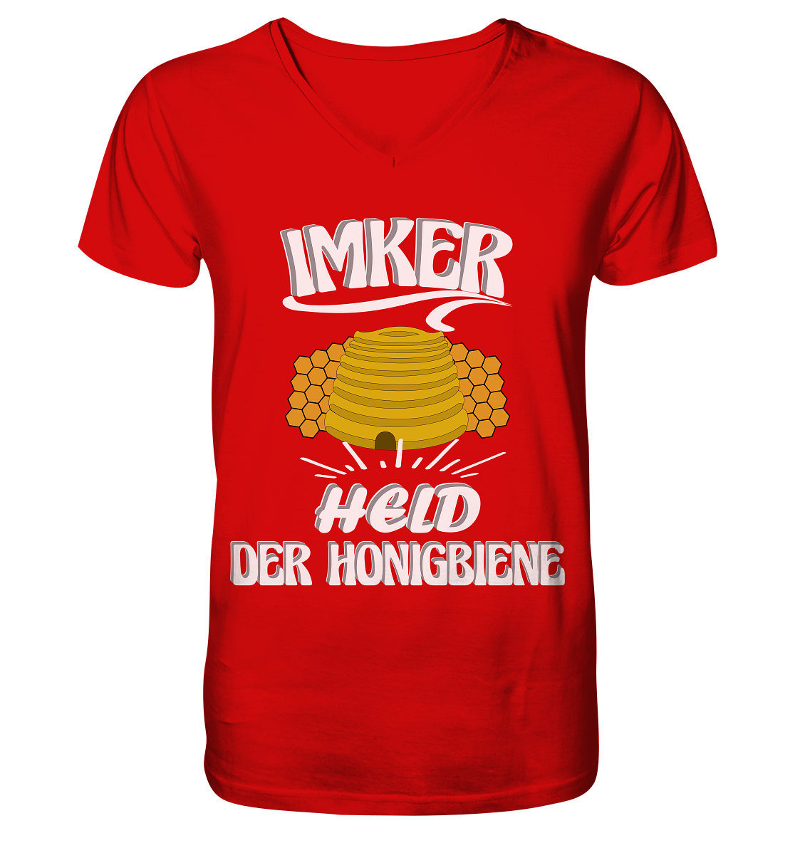 Imker, Bienen, Honig - Eine Magie, Imkerei, Wunder der Natur - V-Neck Shirt