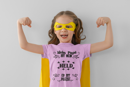 DAS PAPA PROJEKT-MEIN HELD-POLIZIST- Kids Organic Shirt